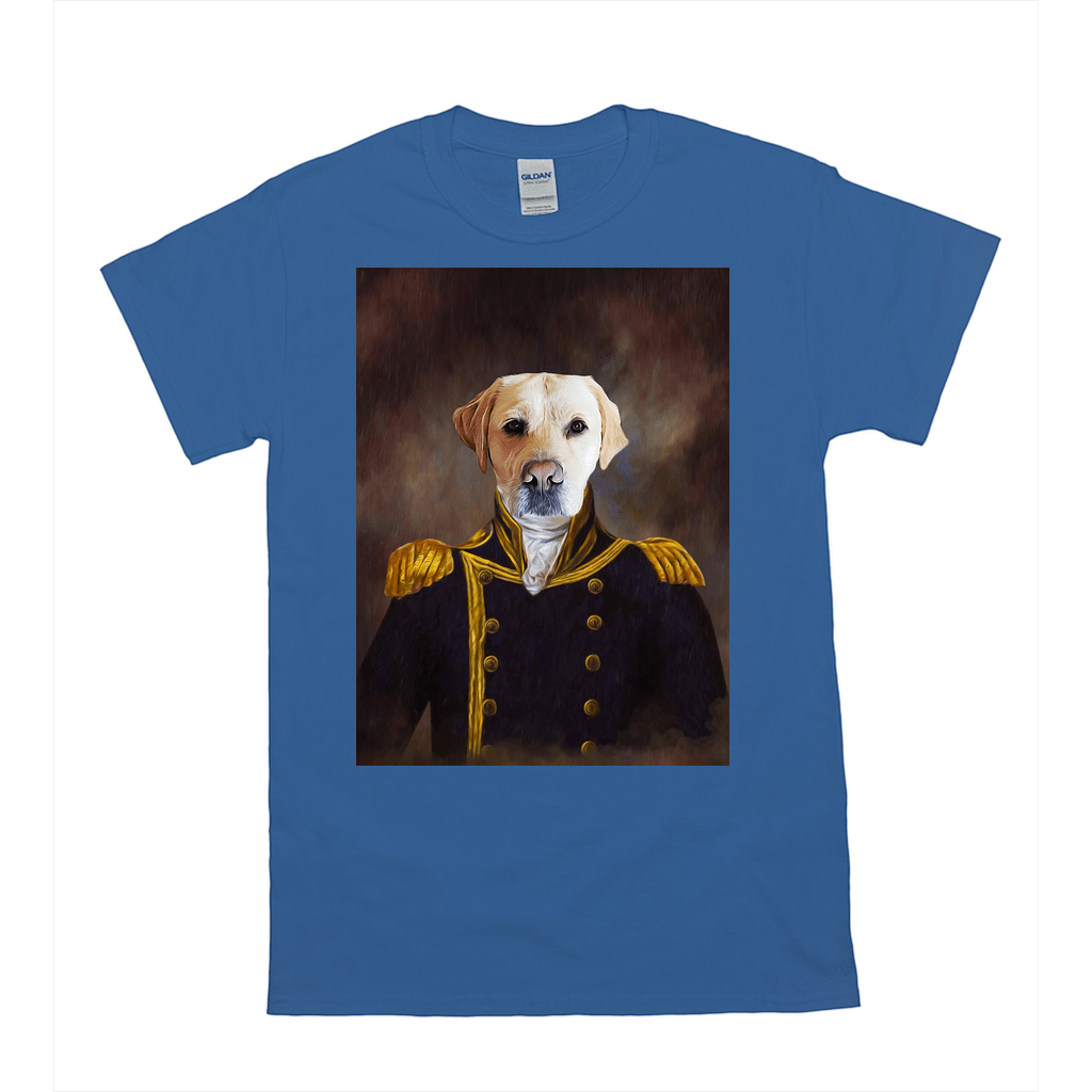 &#39;The Captain&#39; Personalized Pet T-Shirt