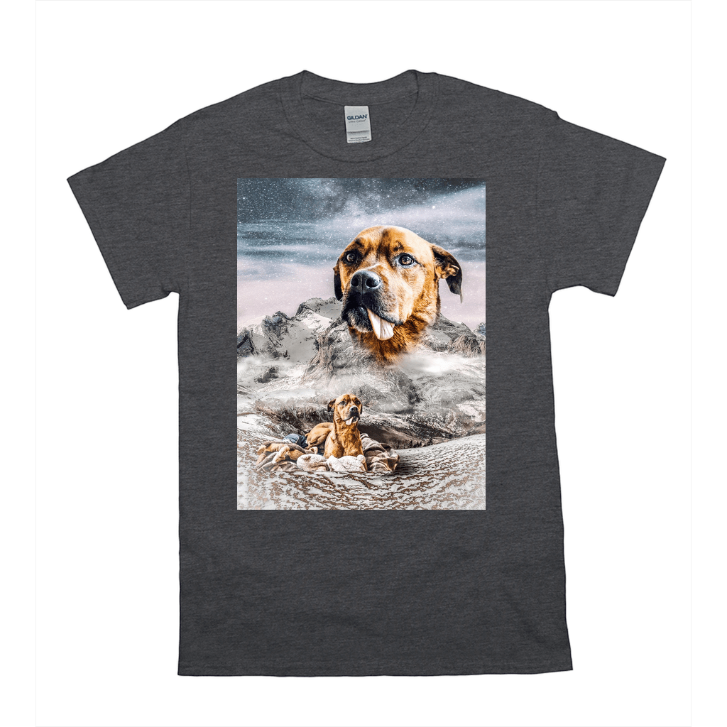 Camiseta personalizada para mascotas &#39;Majestic Snowy Mountain&#39; 