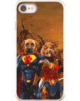 'Superdog & Wonder Doggette' Personalized 2 Pet Phone Case