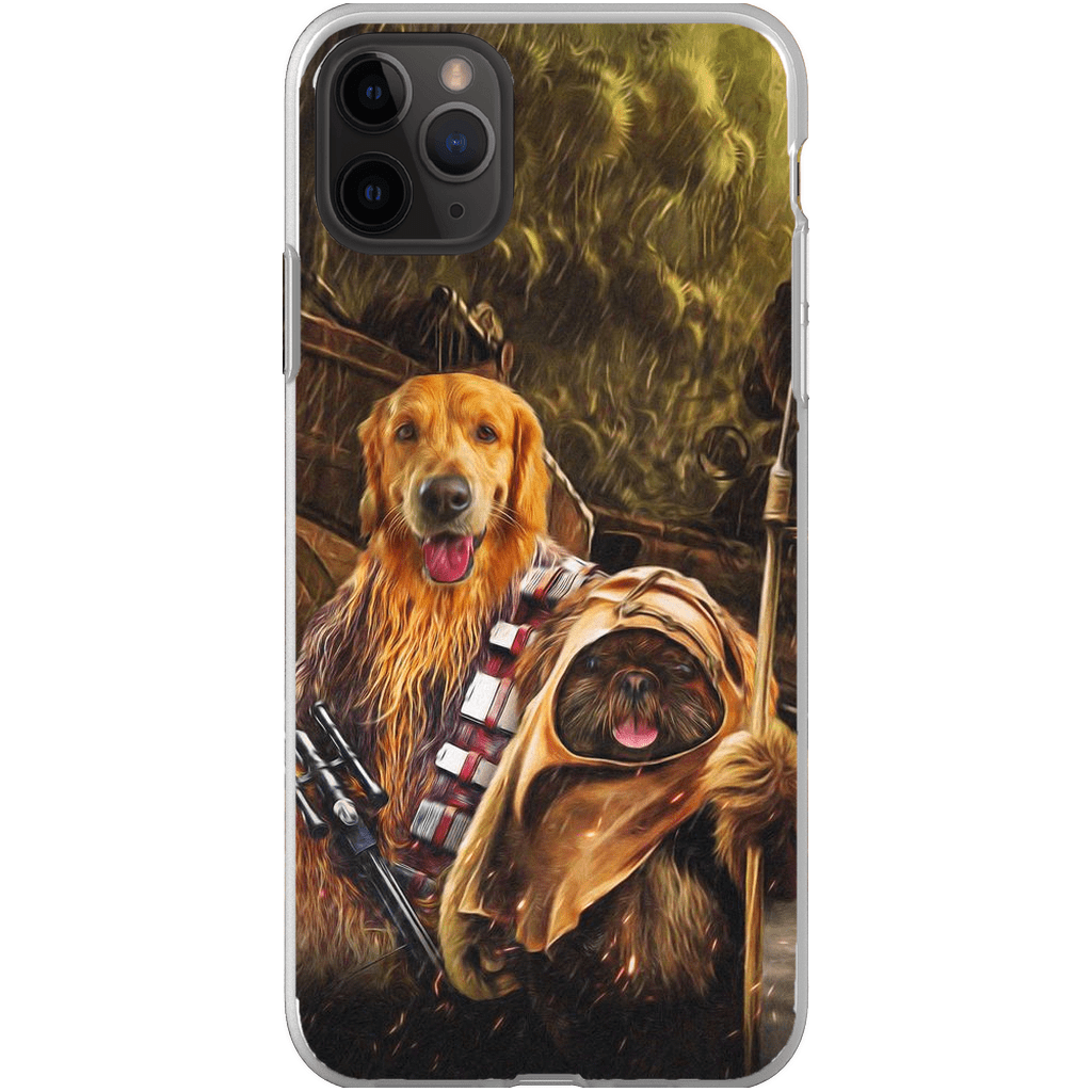 &#39;Chewdogga &amp; Dogg-E-Wok&#39; Personalized 2 Pet Phone Case