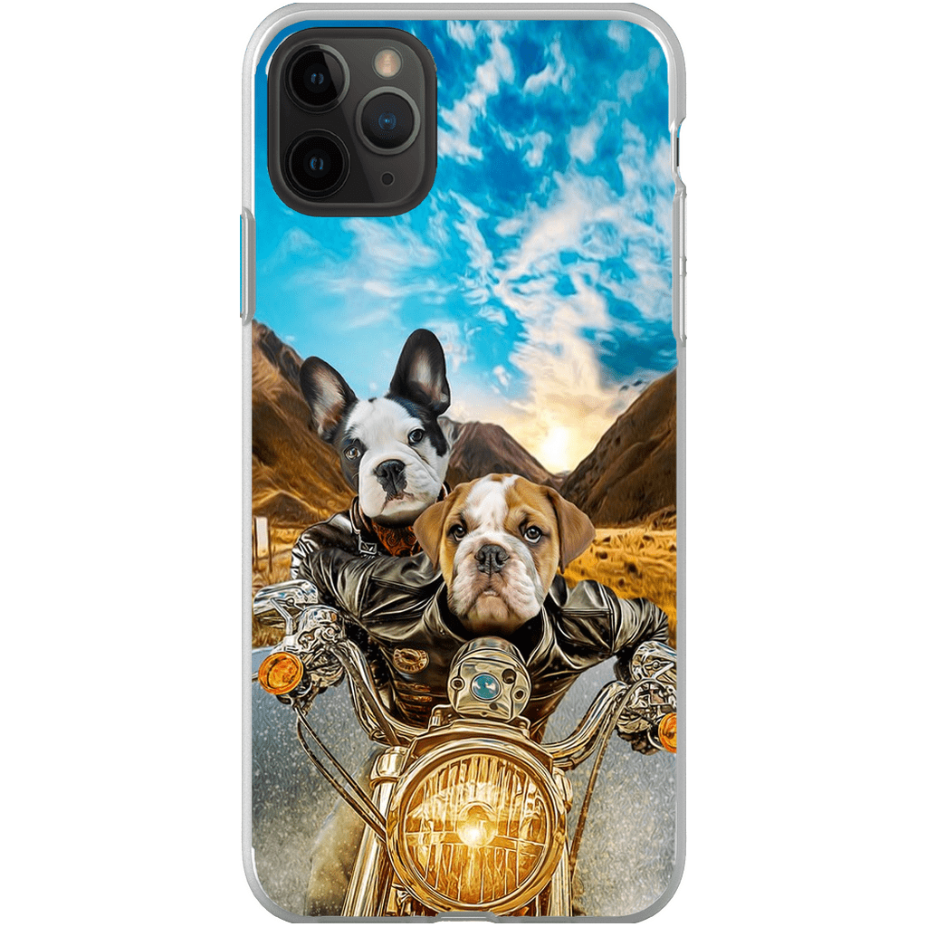 &#39;Harley Wooferson&#39; Funda para Móvil Personalizada con 2 Mascotas