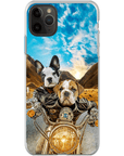 'Harley Wooferson' Funda para Móvil Personalizada con 2 Mascotas