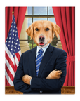 'The President' Personalized Pet Standing Canvas