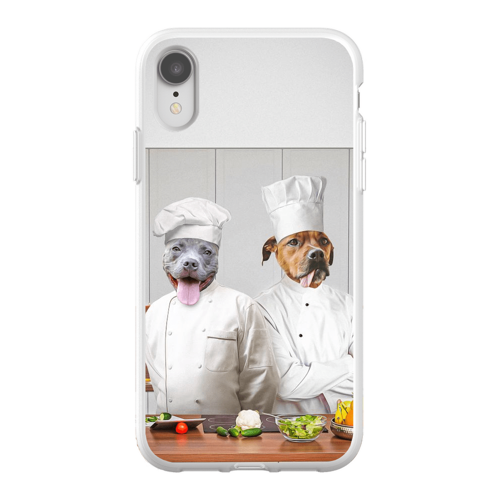 Funda personalizada para teléfono con 2 mascotas &#39;The Chefs&#39;