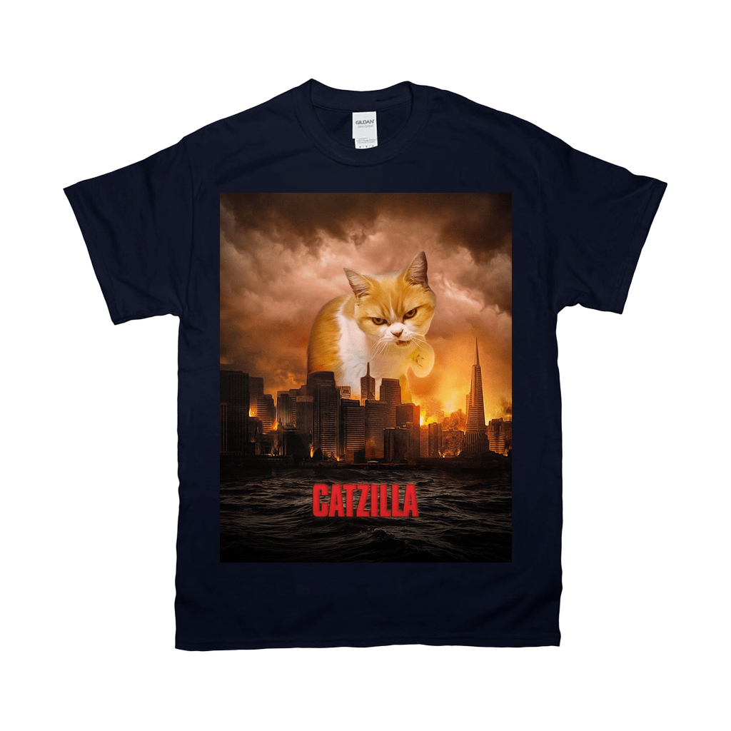 Camiseta personalizada para mascotas &#39;Catzilla&#39;