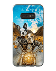 'Harley Wooferson' Funda para Móvil Personalizada con 2 Mascotas