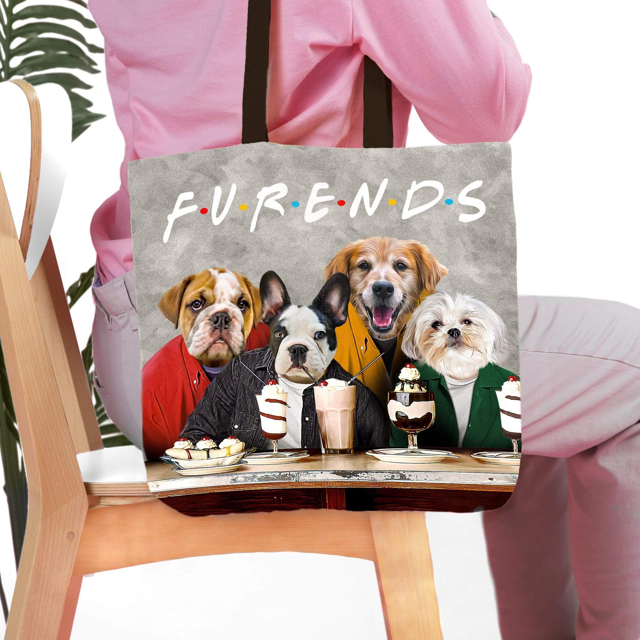 Bolsa de mano personalizada para 4 mascotas &#39;Furends&#39;