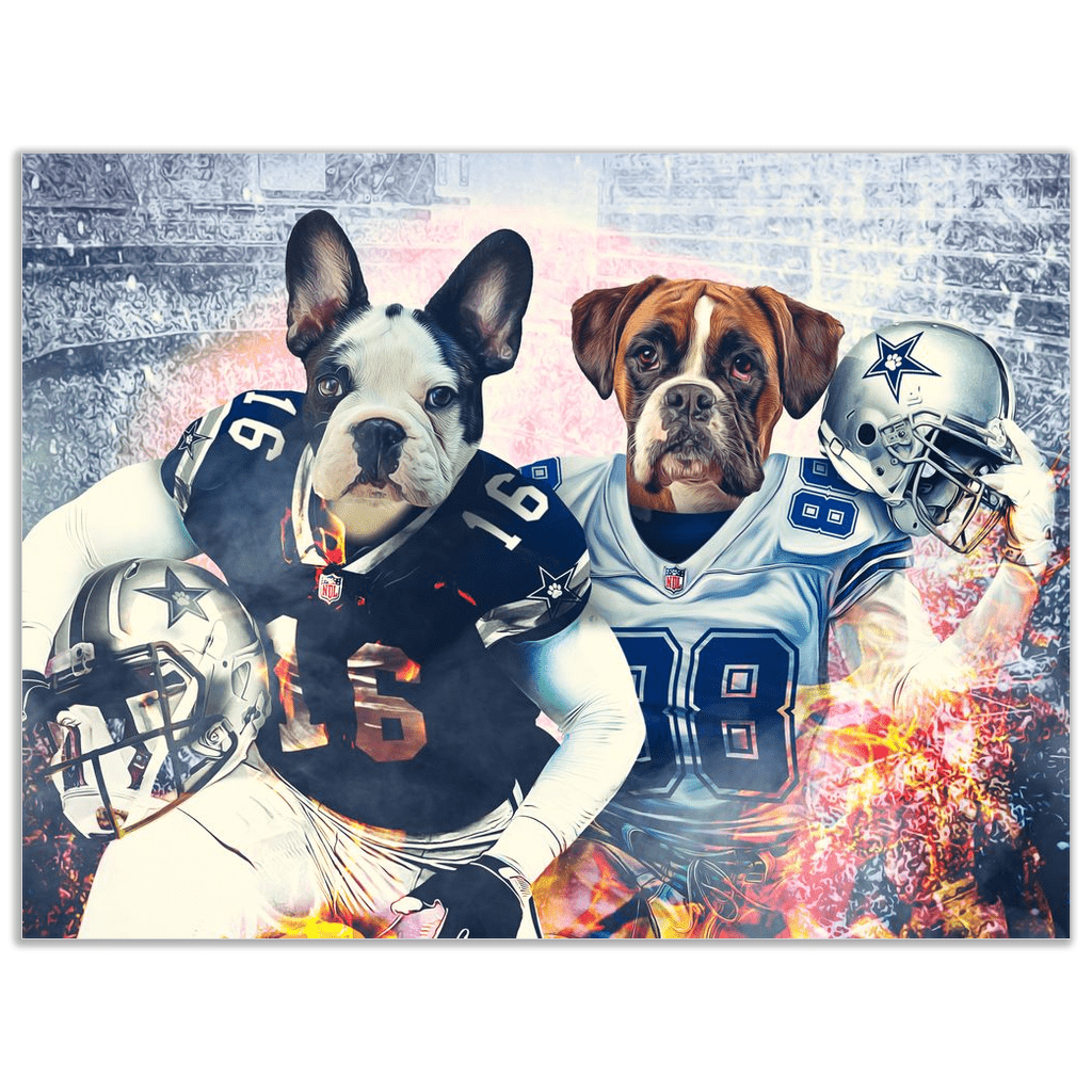 Póster Personalizado para 2 mascotas &#39;Dallas Doggos&#39;