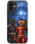 'Batdog & Flash Doggo' Personalized 2 Pet Phone Case