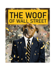 'The Woof of Wall Street' Personalized Pet Canvas