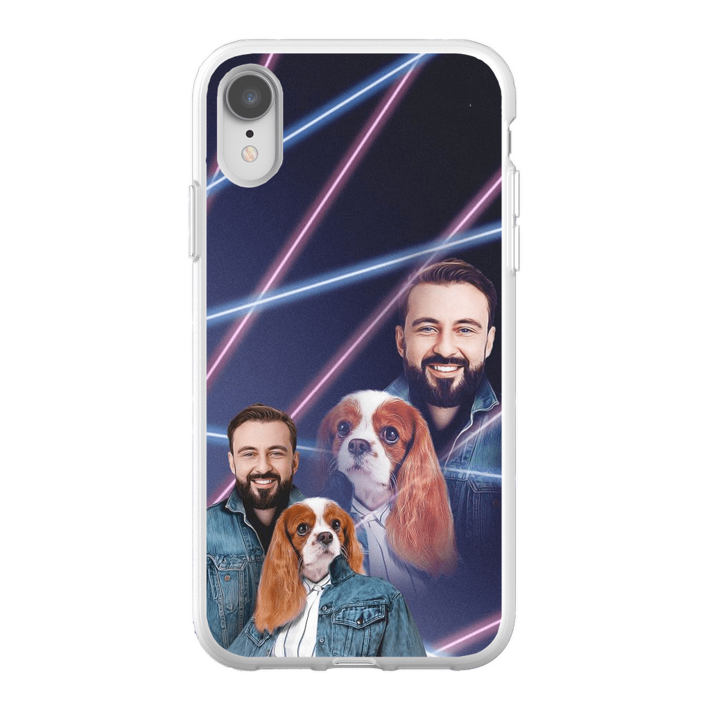 &#39;1980s Lazer Portrait Pet(Female)/Human(Male)&#39; Personalized Phone Case