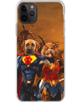 'Superdog & Wonder Doggette' Personalized 2 Pet Phone Case