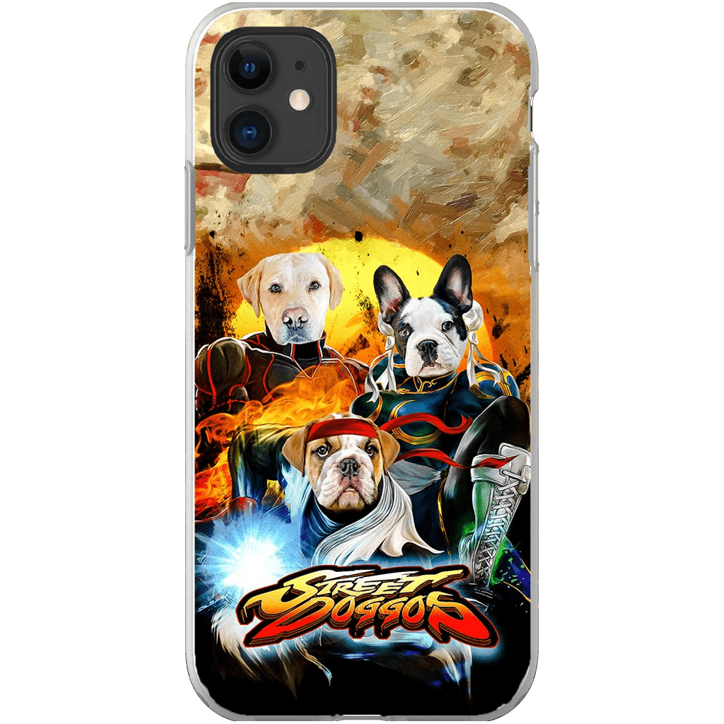 &#39;Street Doggos&#39; Personalized 3 Pet Phone Case