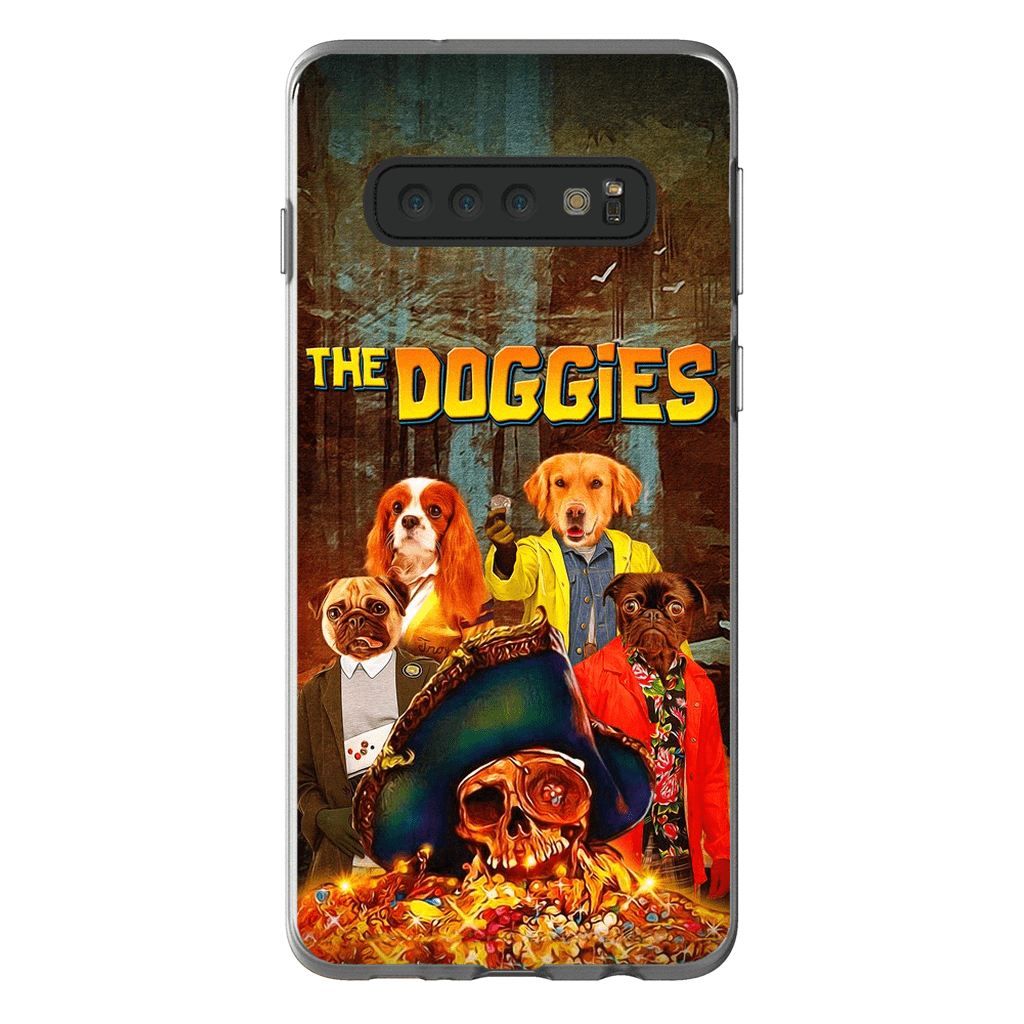 &#39;The Doggies&#39; Funda personalizada para teléfono con 4 mascotas