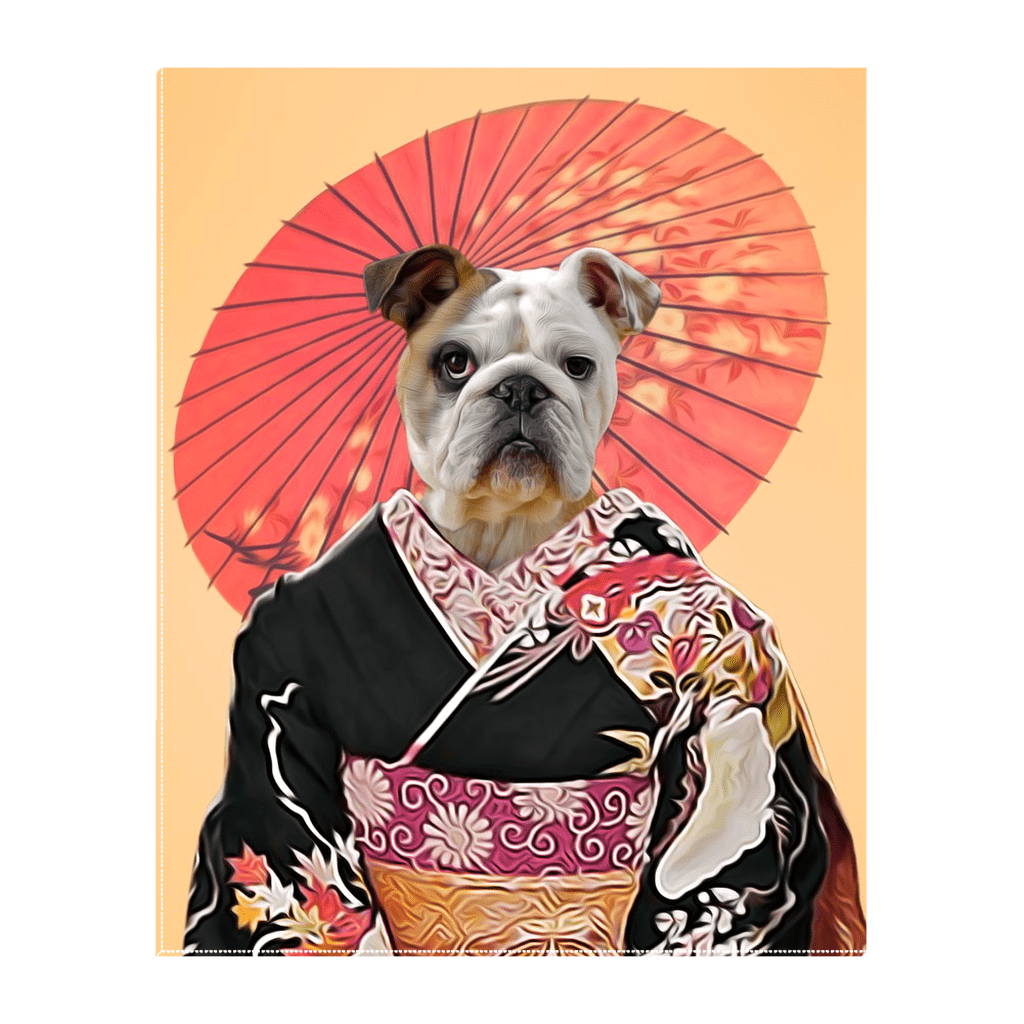 Lienzo personalizado para mascotas &#39;Memorias de una Doggeisha&#39;