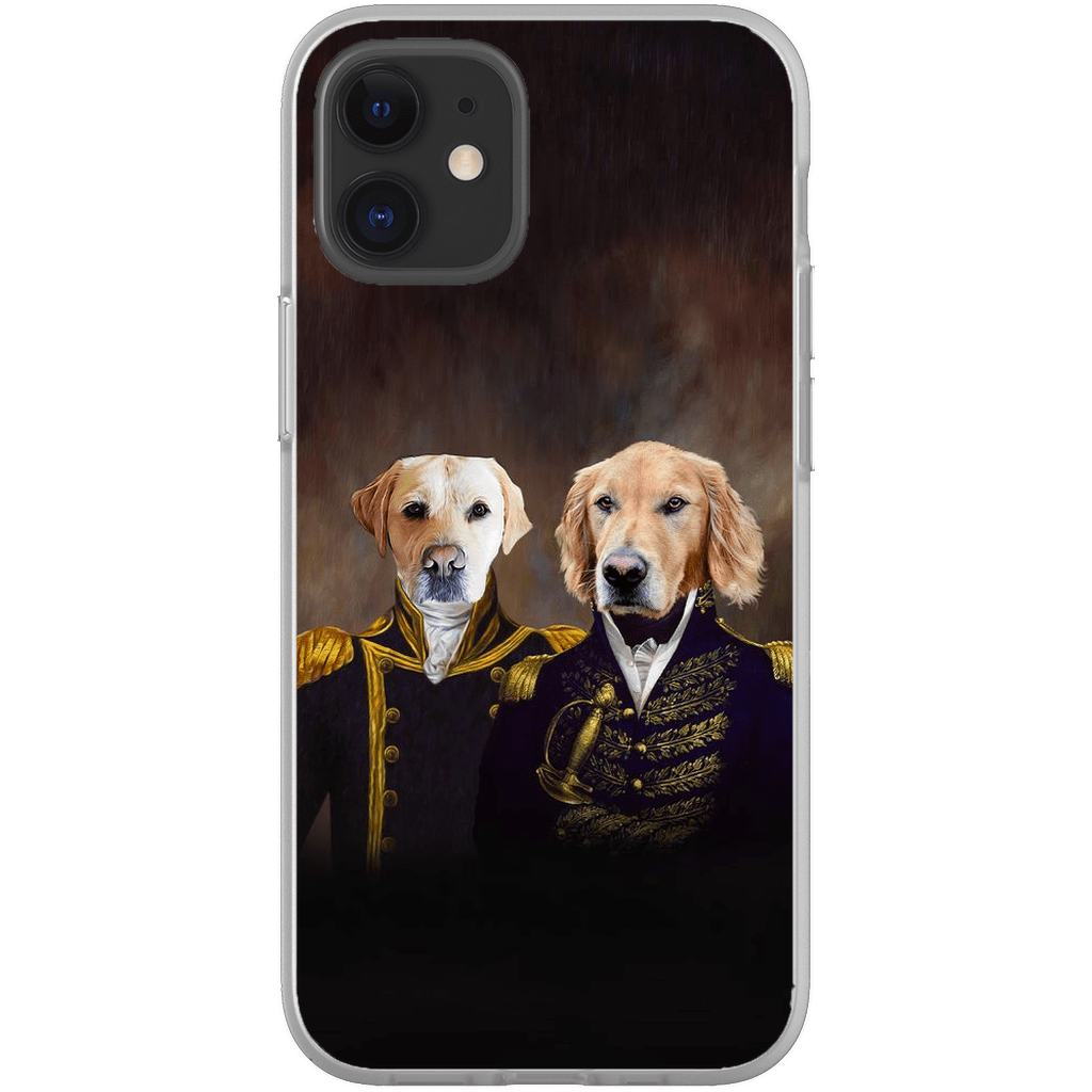 &#39;The Admiral and the Captain&#39; Personalized 2 Pet Phone Case