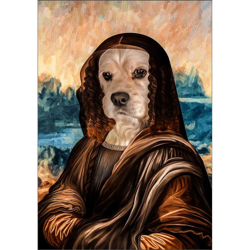 Póster Perro personalizado &#39;Dogga Lisa&#39;