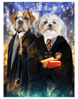 Póster Personalizado con 2 mascotas 'Harry Doggers 2'