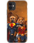 'Superdog & Wonder Doggette' Personalized 2 Pet Phone Case