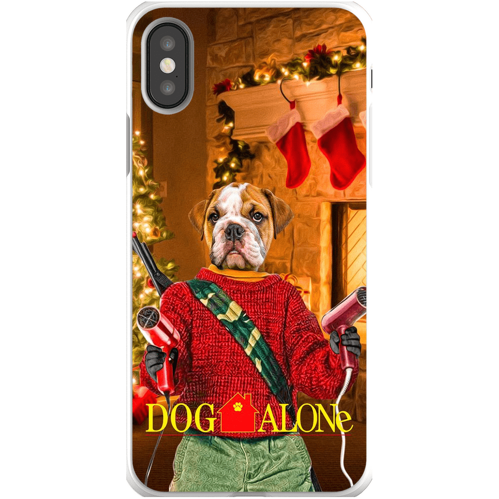 &#39;Dog Alone&#39; Personalized Phone Case