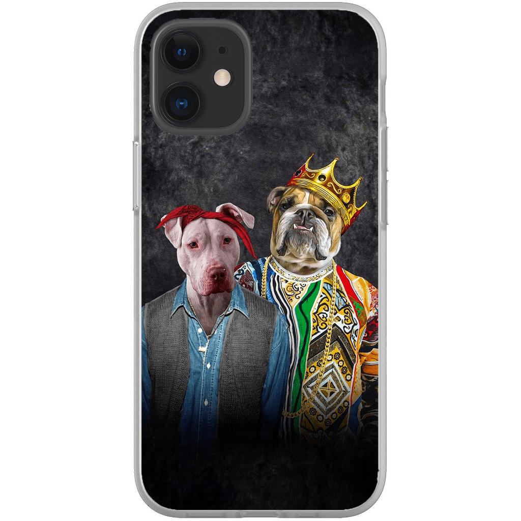 Funda personalizada para teléfono con 2 mascotas &#39;2Paw And Notorious DOG&#39;