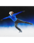 'The Figure Skater' Personalized Pet Blanket