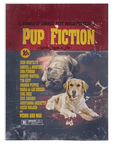 'Pup Fiction' Personalized 2 Pet Blanket