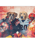 'Cleveland Doggos' Personalized 2 Pet Blanket