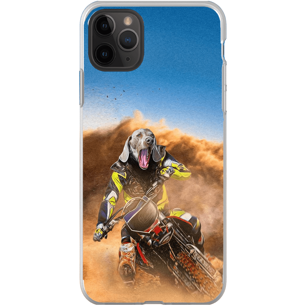 &#39;The Motocross Rider&#39; Personalized Phone Case