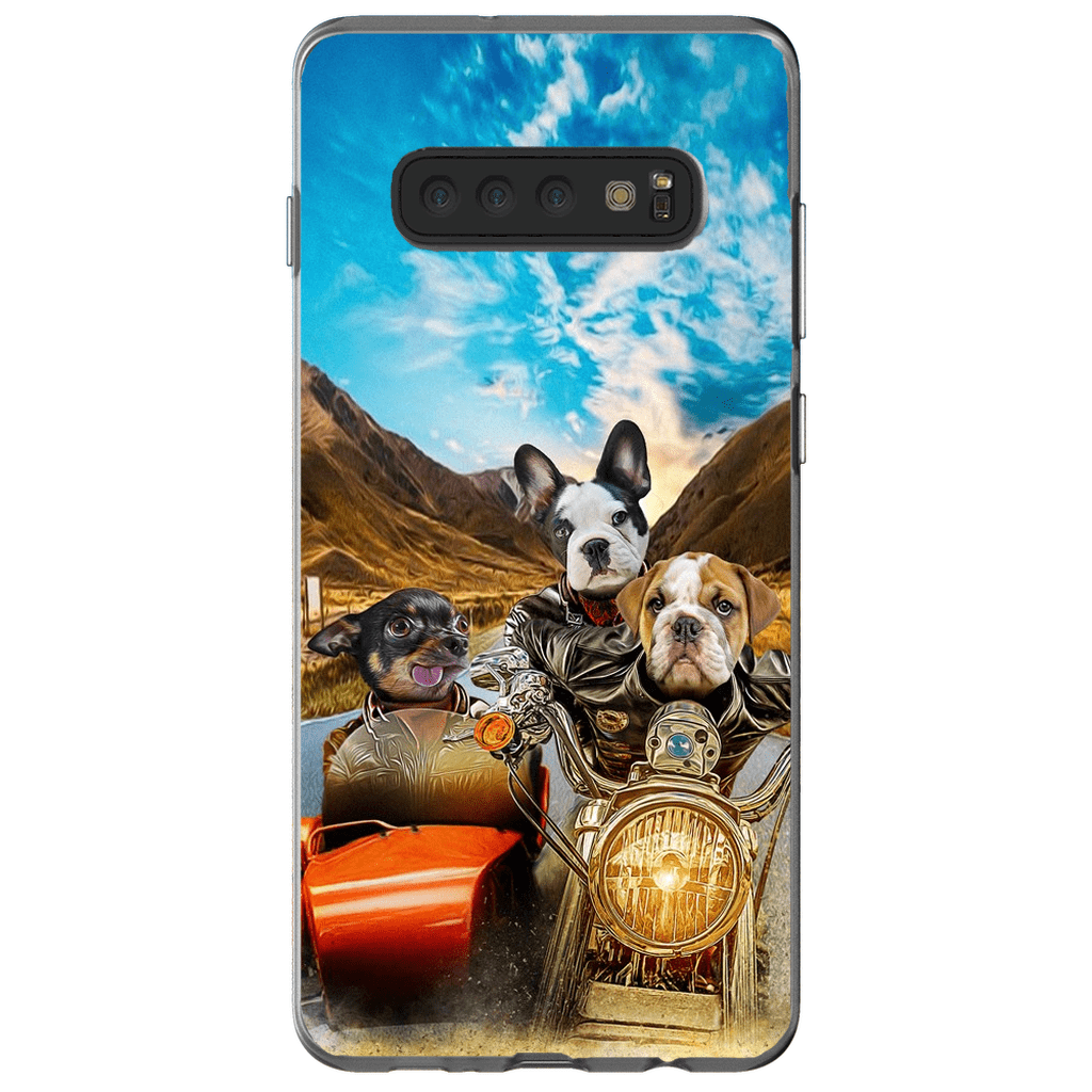 &#39;Harley Wooferson&#39; Funda personalizada para teléfono con 3 mascotas