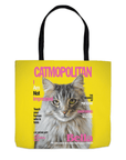 'Catmopolitan' Personalized Tote Bag