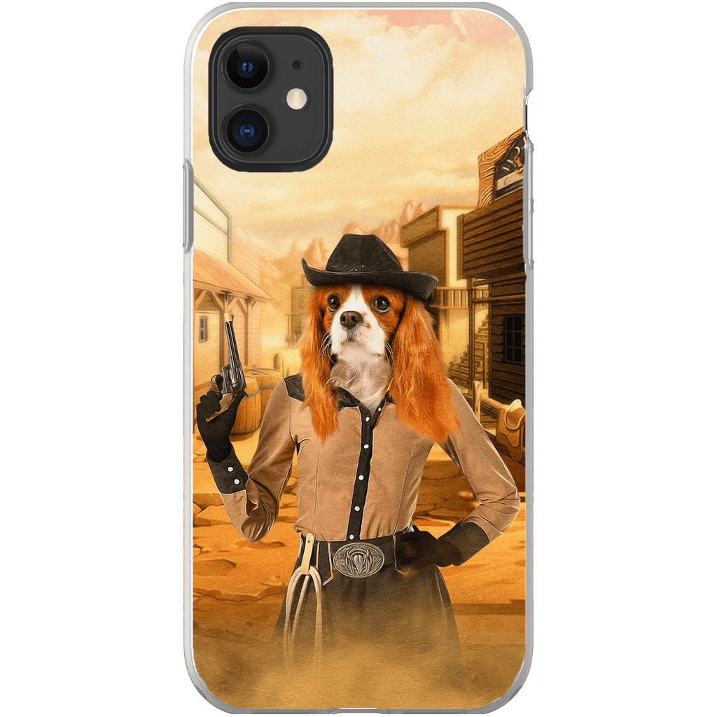 &#39;The Cowgirl&#39; Personalized Phone Case