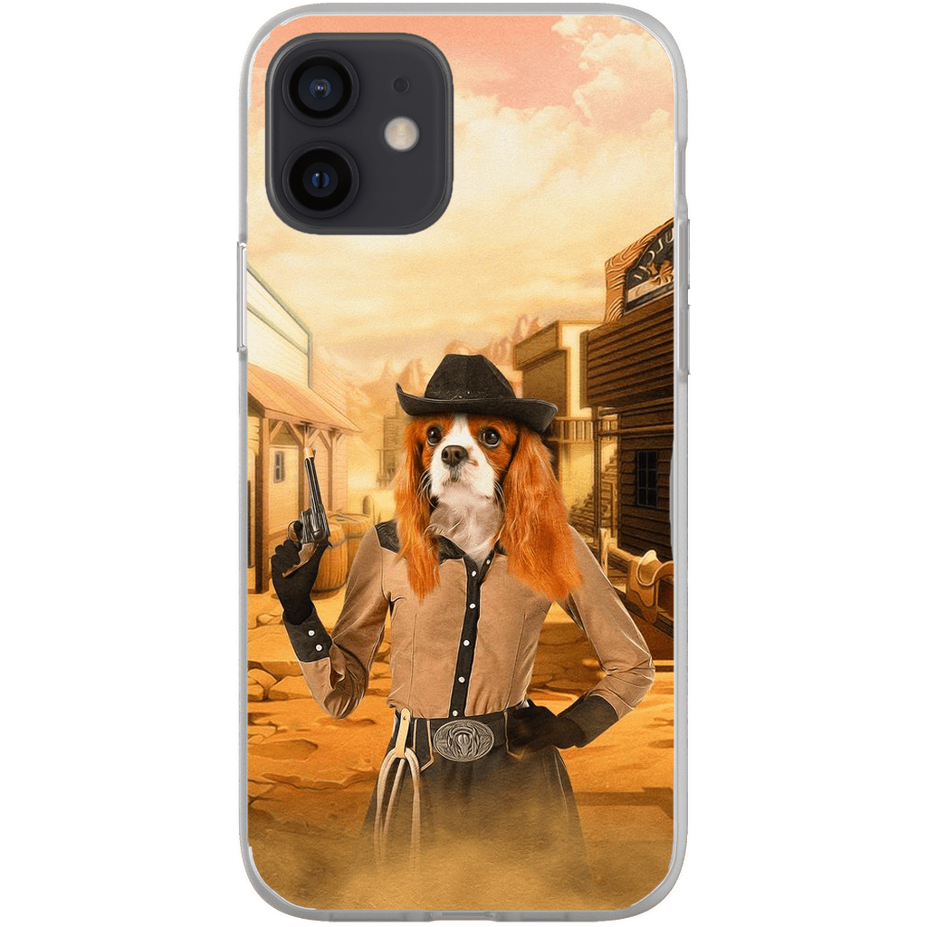 &#39;The Cowgirl&#39; Personalized Phone Case