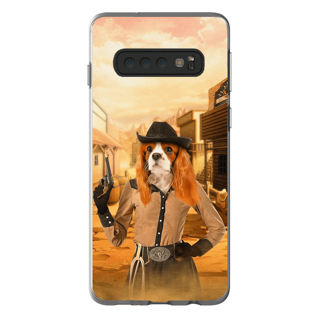 &#39;The Cowgirl&#39; Personalized Phone Case