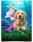 'The Mermaid' Personalized Pet Blanket