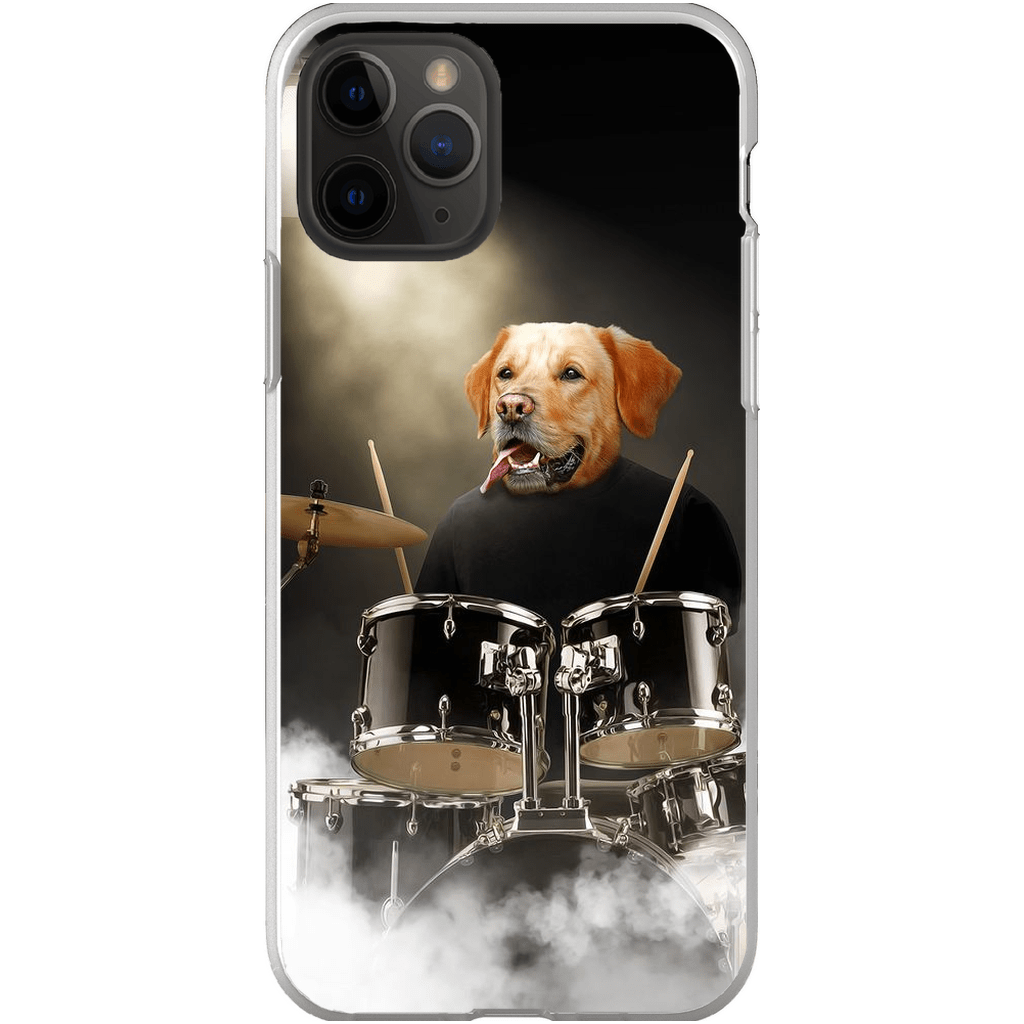 &#39;The Drummer&#39; Personalized Phone Case