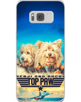 Funda personalizada para teléfono con 2 mascotas 'Top Paw'