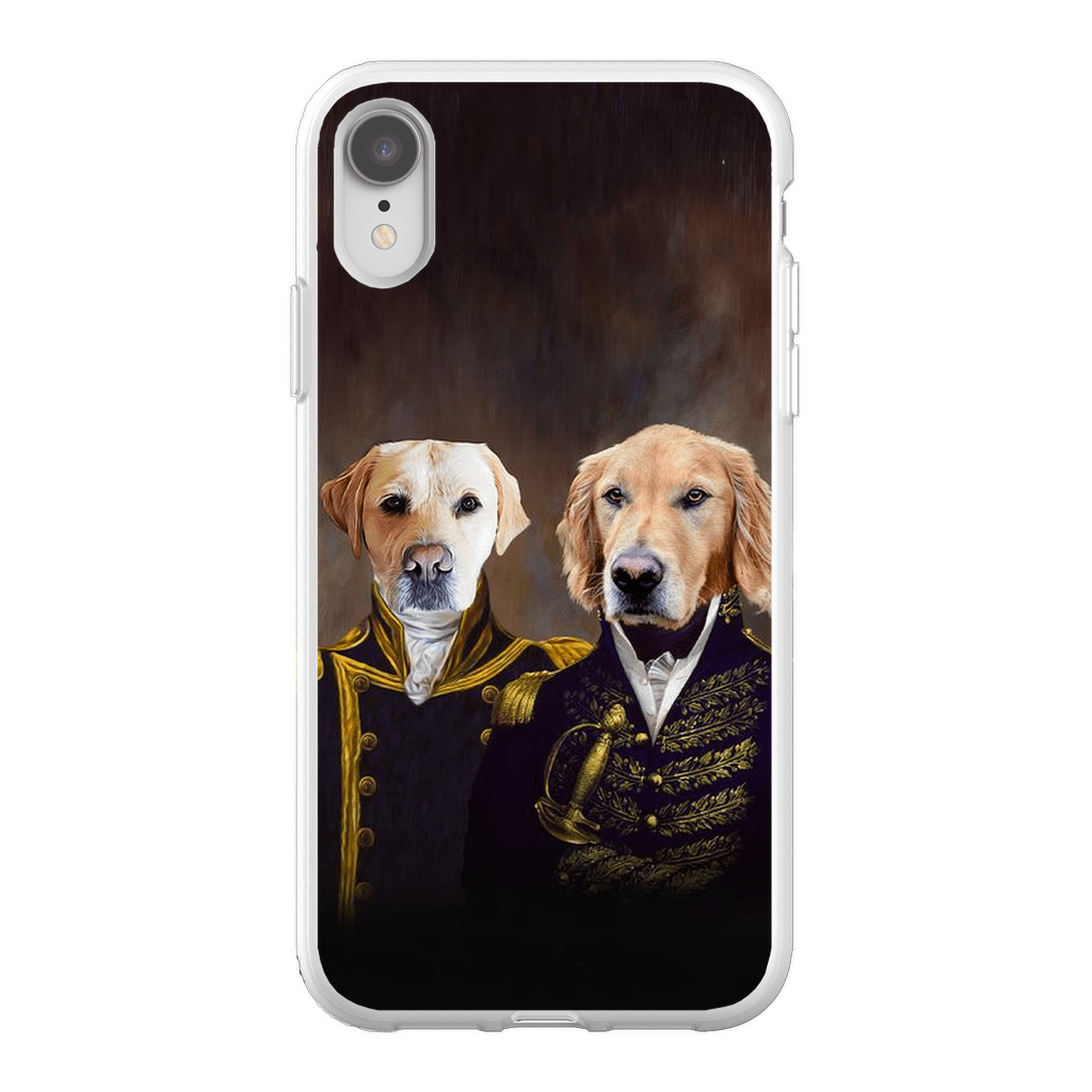 Funda personalizada para teléfono con 2 mascotas &#39;El Almirante y el Capitán&#39;