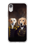 Funda personalizada para teléfono con 2 mascotas 'El Almirante y el Capitán'