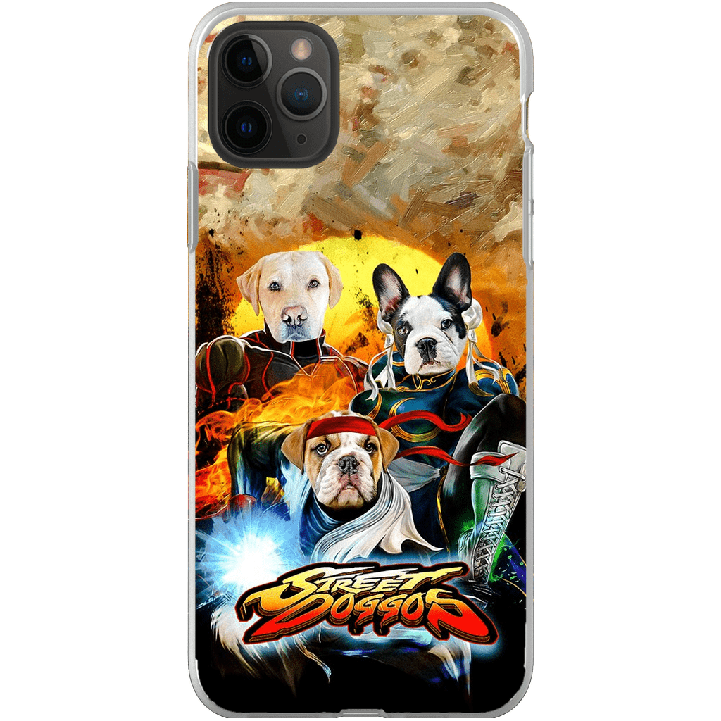 &#39;Street Doggos&#39; Personalized 3 Pet Phone Case