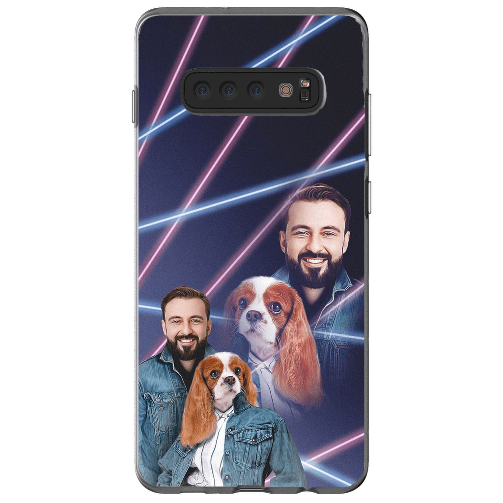 &#39;1980s Lazer Portrait Pet(Female)/Human(Male)&#39; Personalized Phone Case