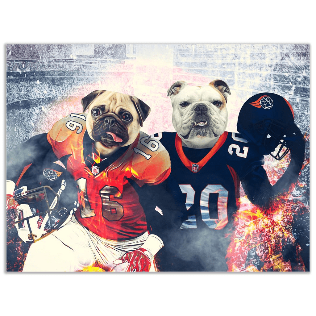 Póster Personalizado para 2 mascotas &#39;Denver Doggos&#39;