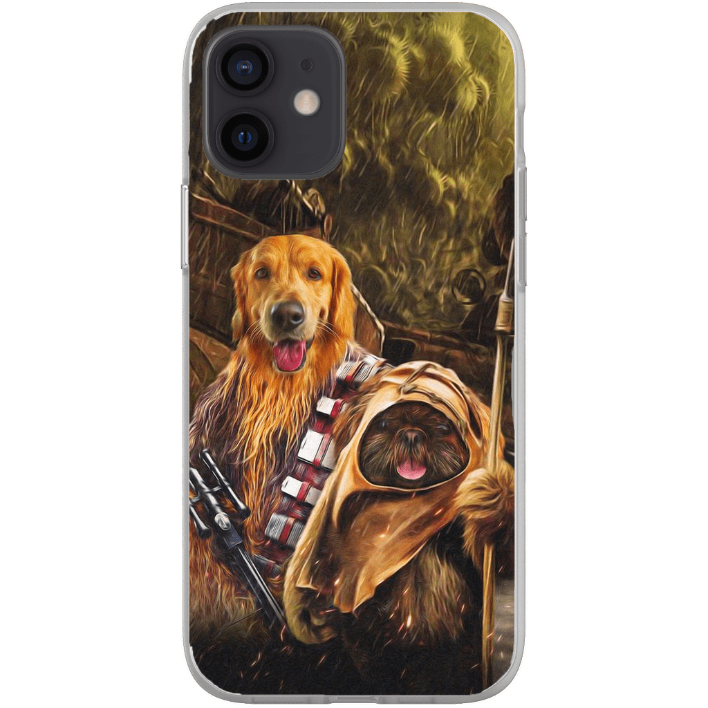 &#39;Chewdogga &amp; Dogg-E-Wok&#39; Personalized 2 Pet Phone Case