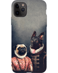 Funda personalizada para teléfono con 2 mascotas 'Duque y Archiduquesa'