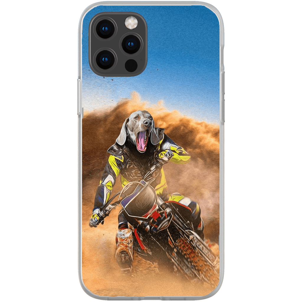 &#39;The Motocross Rider&#39; Personalized Phone Case