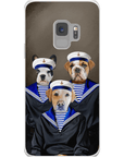 Funda personalizada para teléfono con 3 mascotas 'Los Marineros'