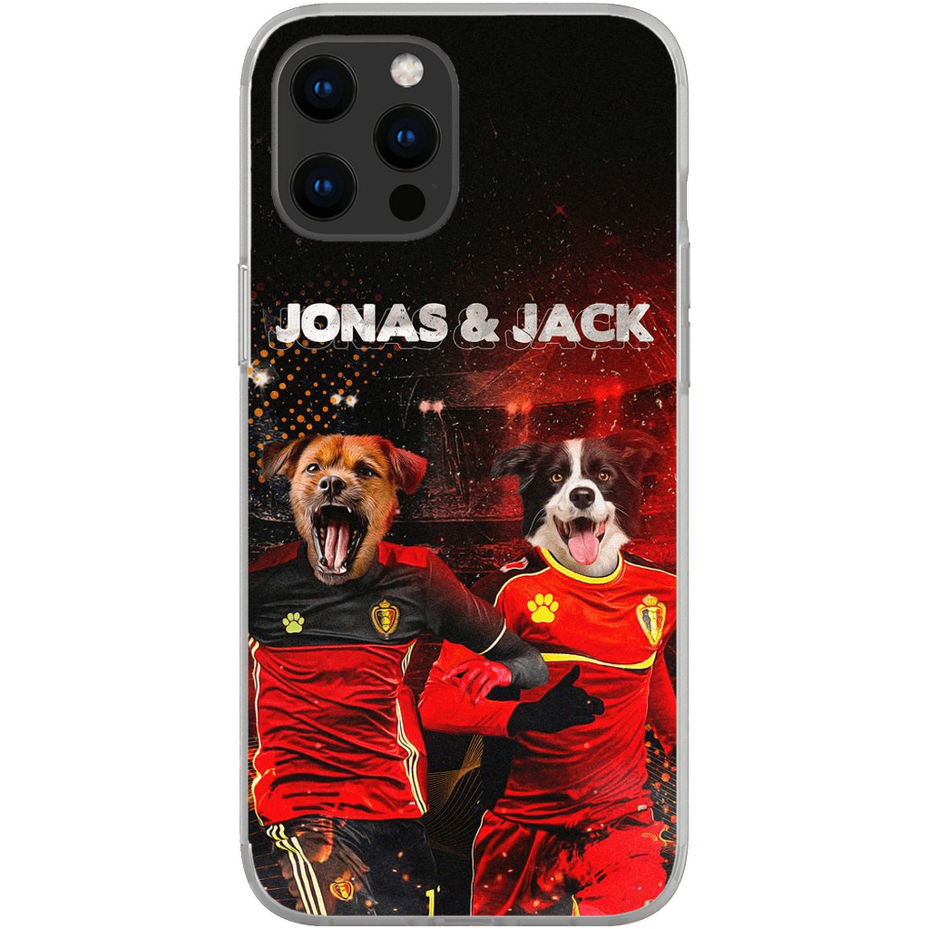 &#39;Belgium Doggos&#39; Personalized 2 Pet Phone Case