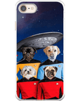 'Doggo-Trek' Funda personalizada para teléfono con 4 mascotas