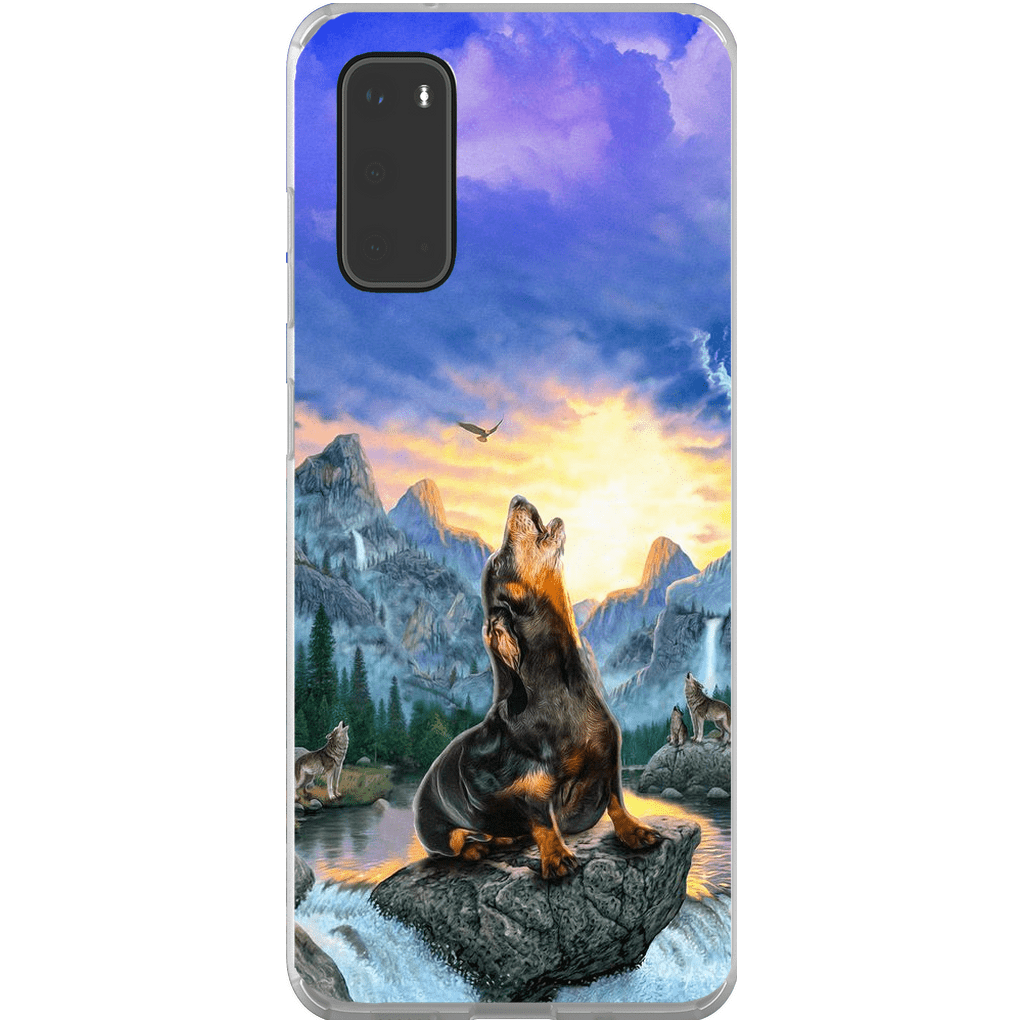 &#39;The Retro Wolf&#39; Personalized Phone Case