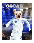 'England Doggos Soccer' Personalized Pet Standing Canvas